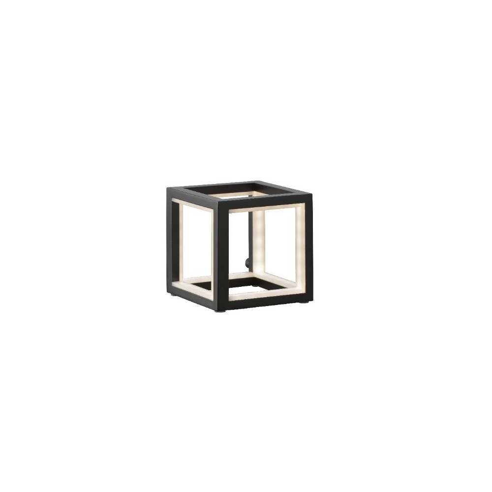 LAMP A POSER NOIRE LEDS ALUMINIUM 12 CM DELUX SOMPEX