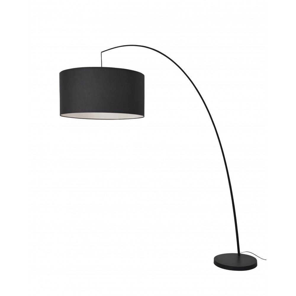 Black arc floor lamp 280 cm FISHER