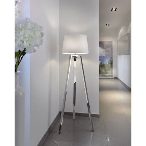 White steel floor lamp 57 cm TRIOLO