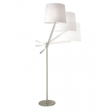 Lámpara de pie articulada blanca 165 cm KNICK