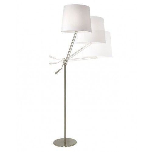 Lámpara de pie articulada blanca 165 cm KNICK