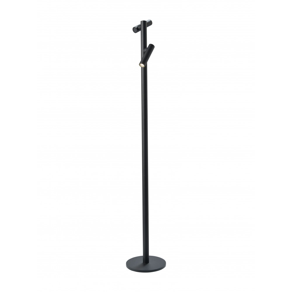 Lampadaire à pile noir dimmable TUBO