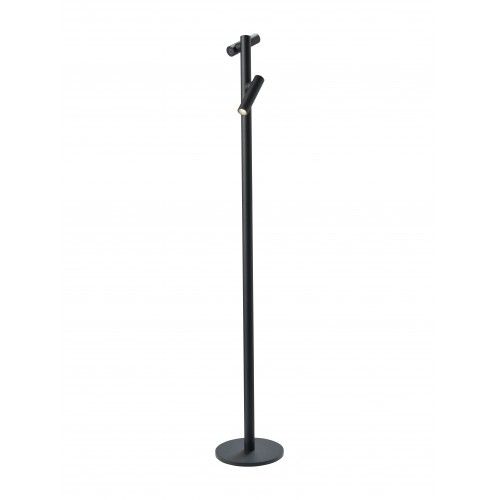 TUBO dimmable black battery-powered floor lamp
