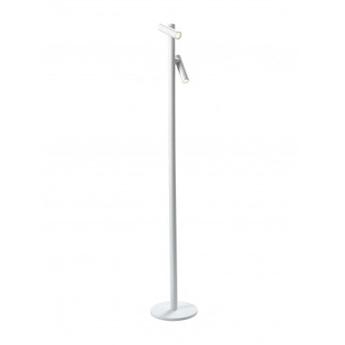 White dimmable battery-operated floor lamp TUBO