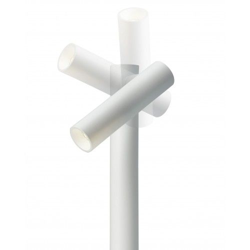 White dimmable battery-operated floor lamp TUBO