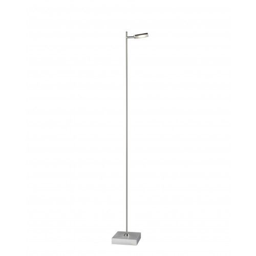 Silver floor lamp with QUAD dimmer