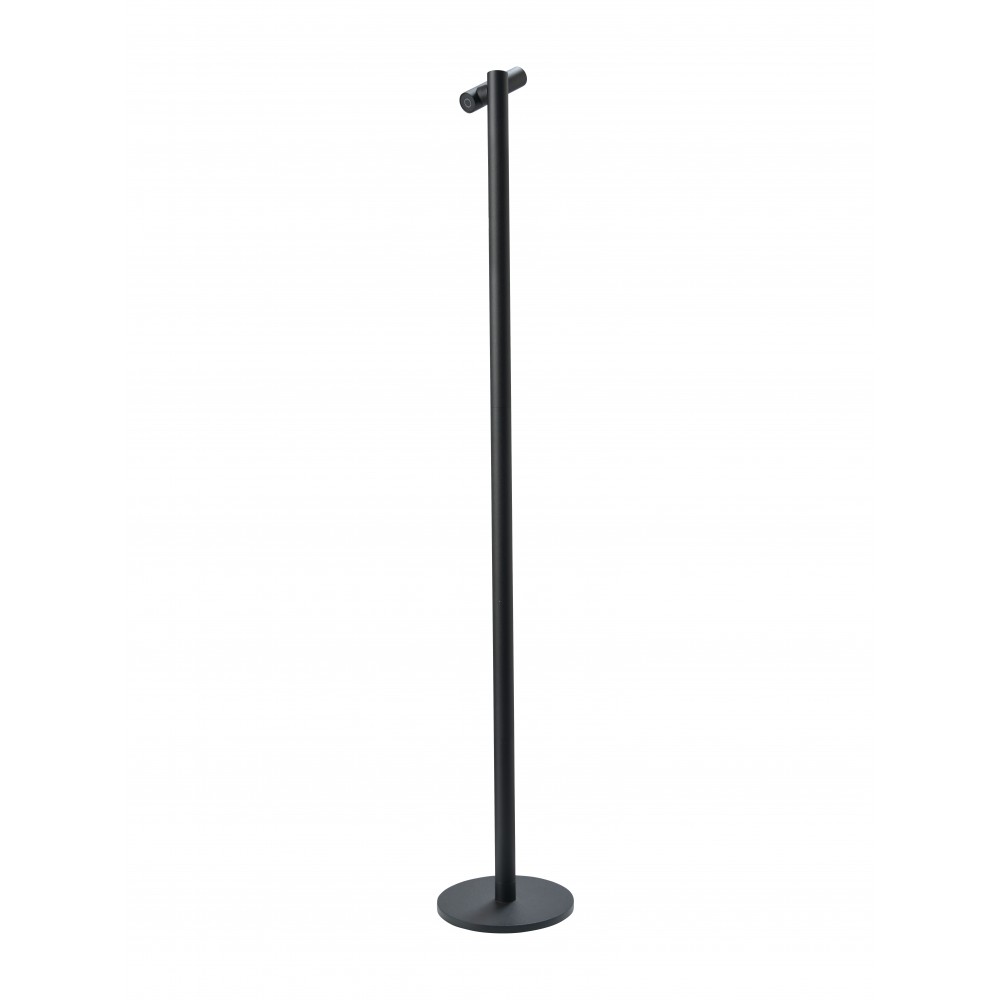 Zwarte vloerlamp 120 cm TUBO