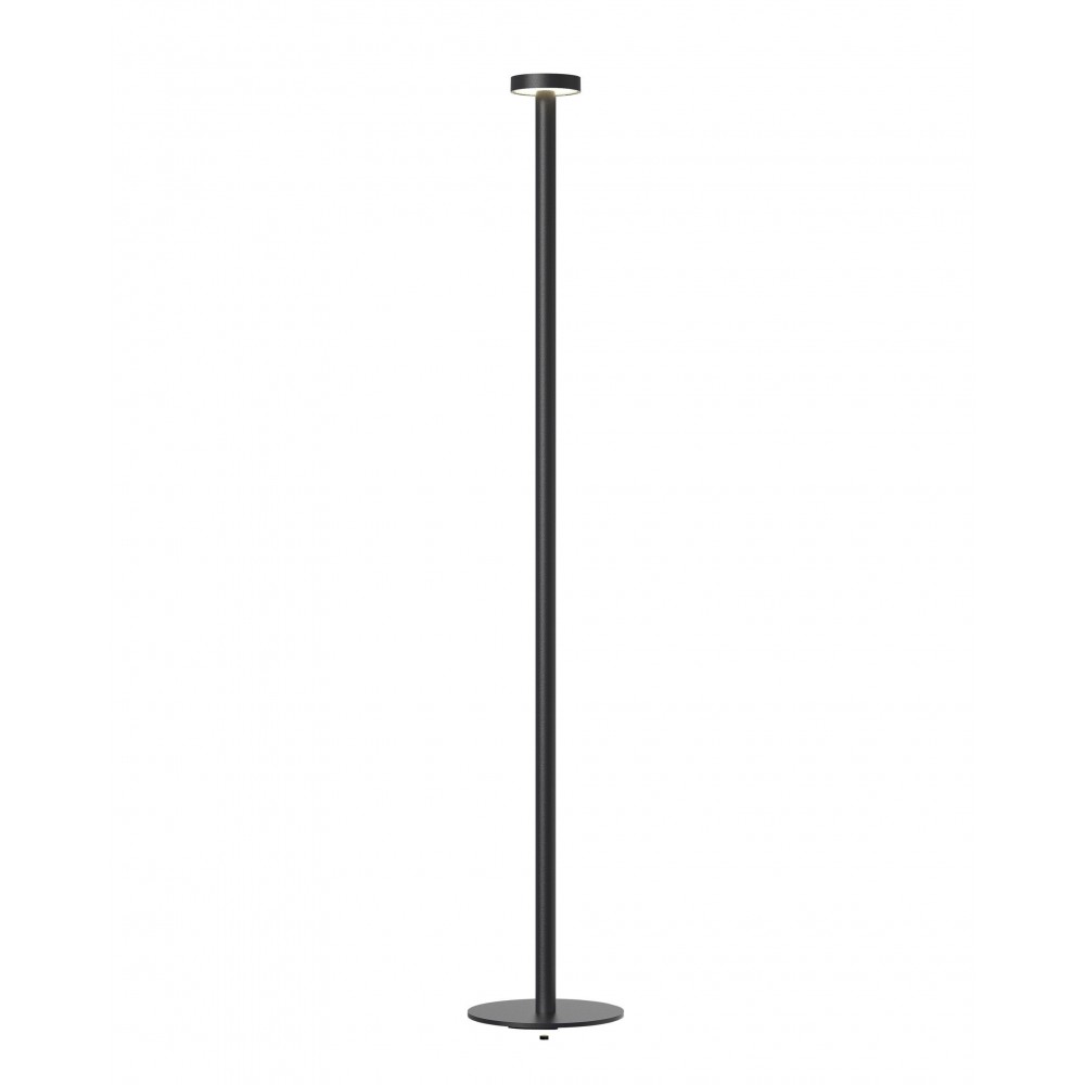 Zwarte vloerlamp 120 cm BORO