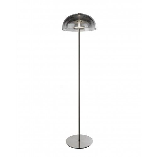 Lampadaire verre fumé design LED 143 cm EDINBURGH