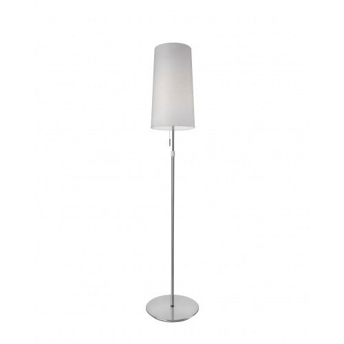 White textile floor lamp adjustable height VERONA