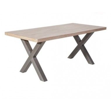 Table à manger plateau bois 180 cm ESSENTIAL