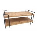 Tavolino legno metallo CARTER 100 cm