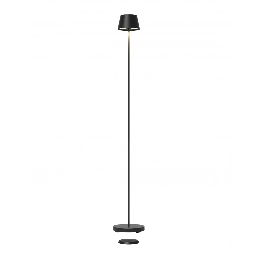 Lámpara exterior negro 120 cm