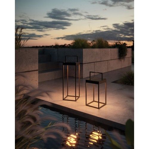 Anthracite gray outdoor lamp 30 cm CANNES
