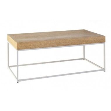 Table basse plateau bois 115 cm BLOCK