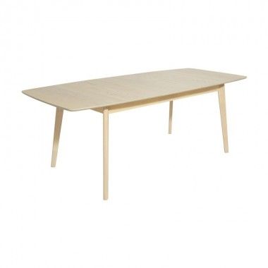 Table à rallonge bois naturel 160-210 cm DANMARK