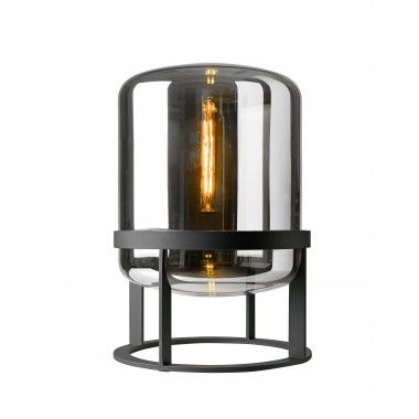 Lampe de table verre fumé 69 cm MELBOURNE