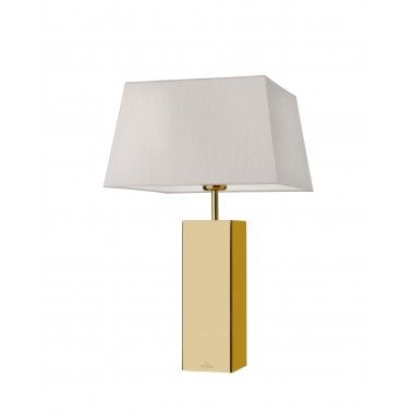 Lampe de table textile blanc 53 cm PRAG
