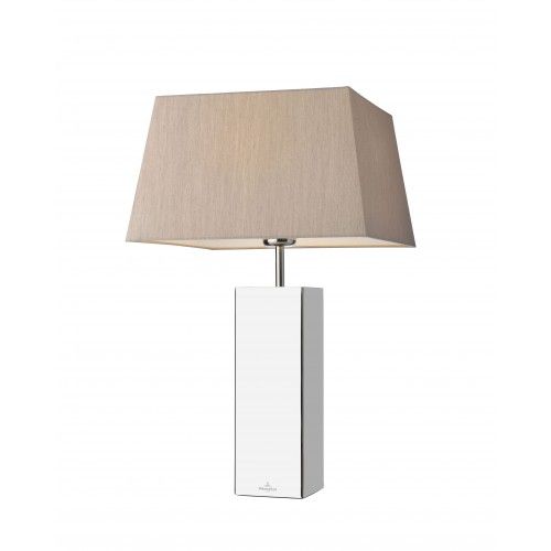 Lampe de table textile beige 53 cm PRAG