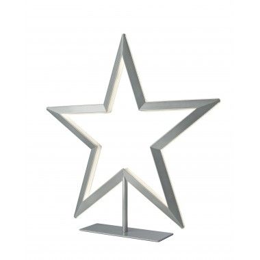 Lámpara de mesa estrella plateada 63 cm MYRA