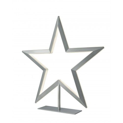 Silberne Sterntischlampe 63 cm MYRA