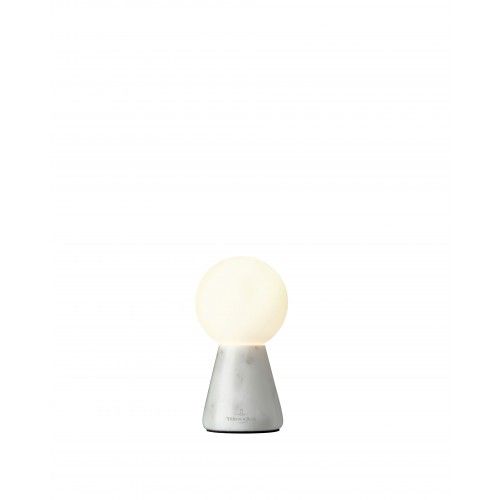 Lámpara de mesa de cristal y mármol blanco 13 cm CARRARA