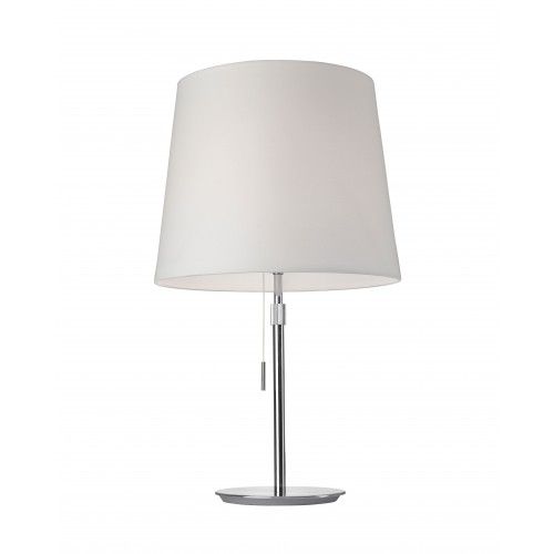 White textile table lamp adjustable height AMSTERDAM