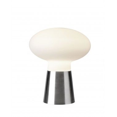 Designer tafellamp van satijnmetaal 24 cm BILBAO
