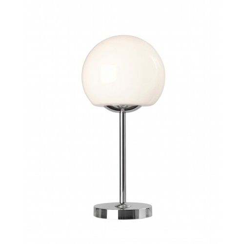 Chromed metal design table lamp 42 cm STIRLING