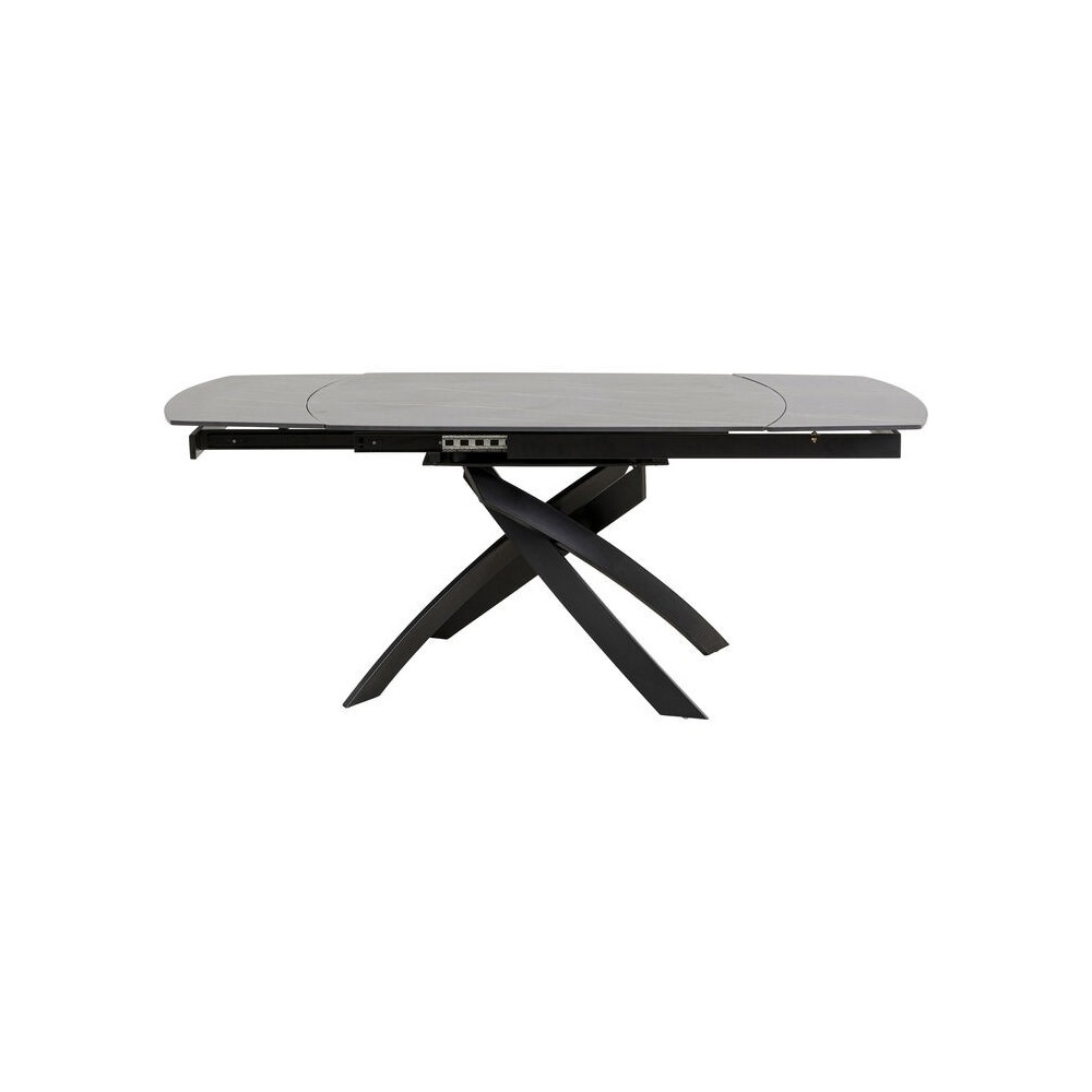 Mesa extensible negra 120-180 cm TWIST