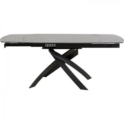Black extending table 120-180 cm TWIST