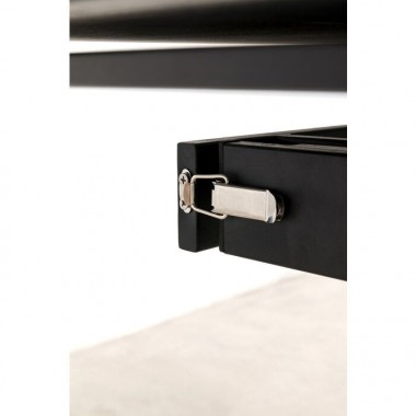 Zwarte uitschuiftafel 120-180 cm TWIST
