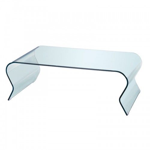 Curved glass coffee table 120 cm INFINITY