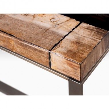 Console in natural stone and steel 90 cm CESARO