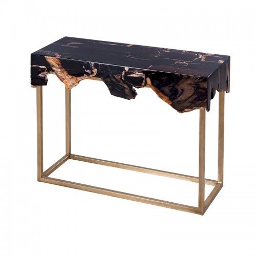 Pertrified wooden console 100 cm BEVERLY DRIMMER - 1