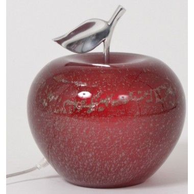 Red apple lamp MANZANA 24 cm DRIMMER - 1