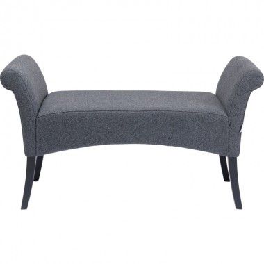 Dark gray fabric bench 107 cm MOTLEY