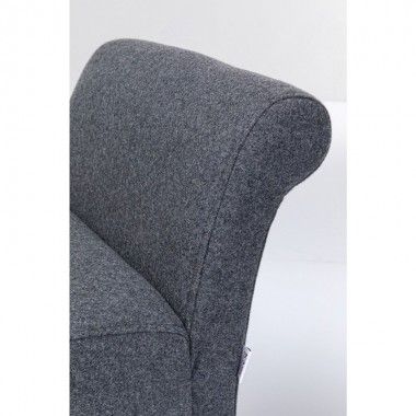 Dark gray fabric bench 107 cm MOTLEY