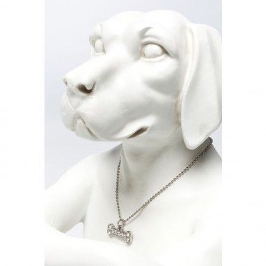 Branco figura decorativa Gangster Dog Kare design - 7