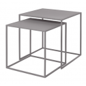Set de 2 tables d'appoint gris clair 40 cm FERA Blomus - 1