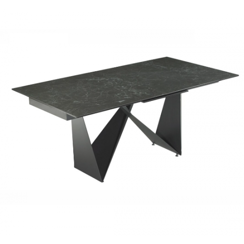 Tavolo rettangolare marmo e metallo MATERIA DI 180 cm CAMINO A CASA - 1