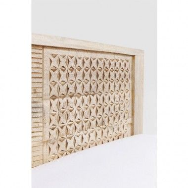 Bett 180 cm ethnisches Licht Holz PURO Kare design - 9
