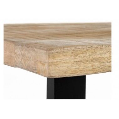 Table à manger rectangulaire en bois et fer 160cm MESA IXIA - 4