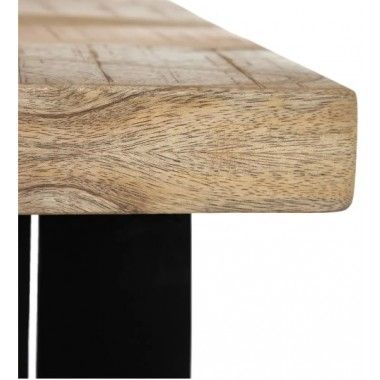 Table à manger rectangulaire en bois et fer 160cm MESA IXIA - 6