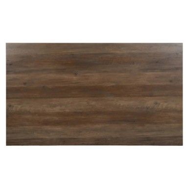 Table à manger rectangulaire en bois marron et métal noir 150cm MESA IXIA - 8