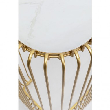 Console de vidro de metal dourado em mármore 142x89cm WIRE HEAVEN KARE DESIGN Kare design - 6