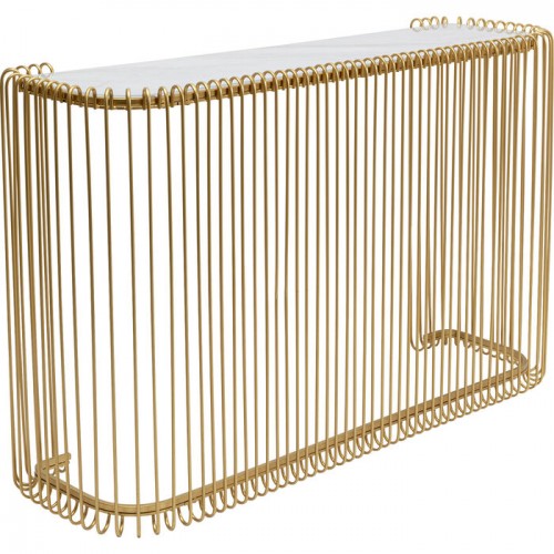 Metalen gouden console van glas 142x89cm WIRE HEAVEN KARE DESIGN Kare design - 1