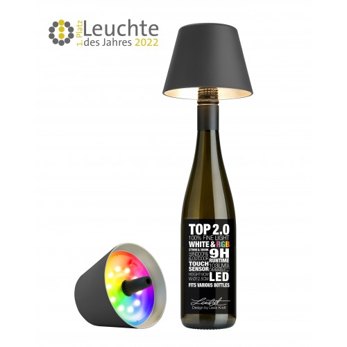 Lampe bouteille rechargeable RGB anthracite TOP 2.0 SOMPEX SOMPEX - 1