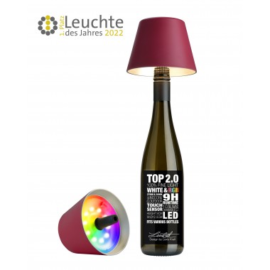 Lampe bouteille rechargeable RGBW bordeaux TOP 2.0 SOMPEX SOMPEX - 2