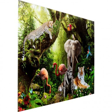 Pintura de bosques lluviosos animales PARADISE Kare design - 3